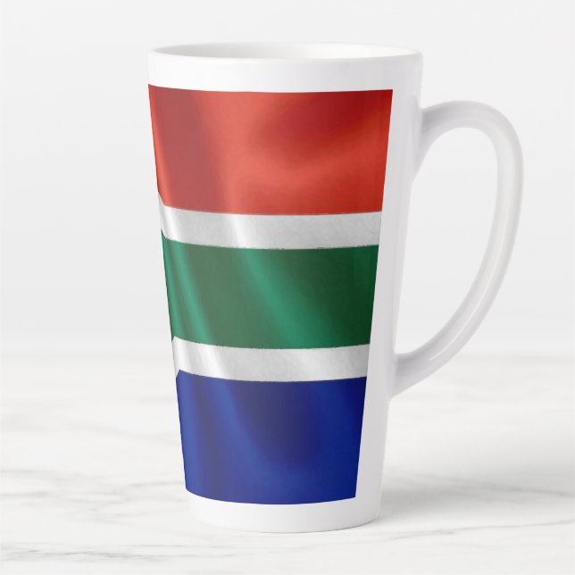 Taza De Café Latte Bandera de SA (Derecha)