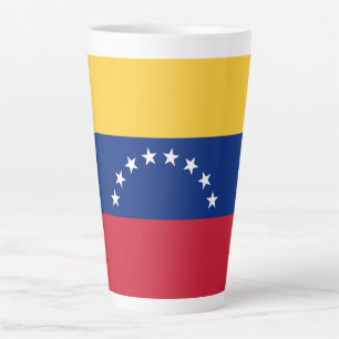 Taza De Café Latte Bandera de Venezuela