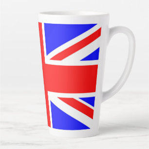 Taza De Café Latte Bandera del Reino Unido