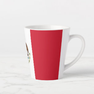 Taza De Café Latte Bandera mexicana - Bandera de México