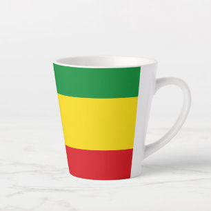 Taza De Café Latte Bandera Rastafari Rasta Etíope