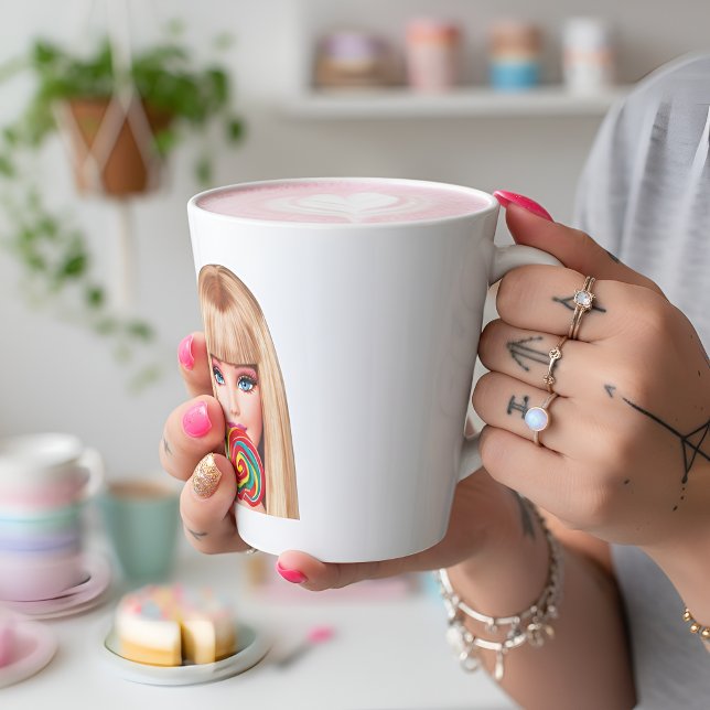 Taza De Café Latte Barb Latte Mug (Subido por el creador)