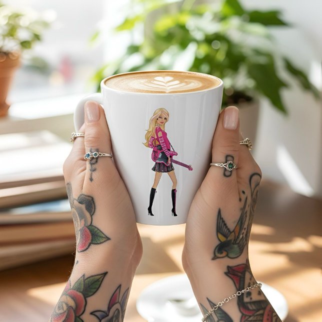 Taza De Café Latte Barbie Latte Mug (Subido por el creador)