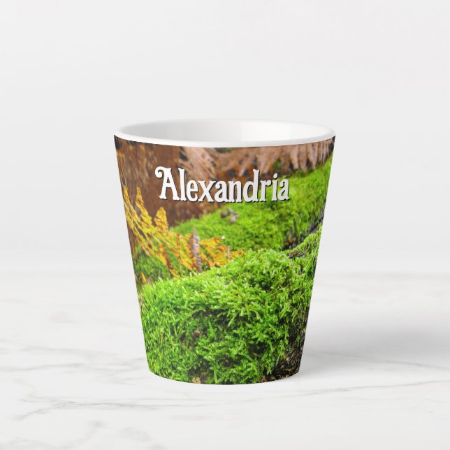 Taza De Café Latte Barco de árbol en los mosquitos de otoño - Pequeño (Anverso)