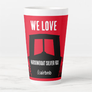 Taza De Café Latte Barco de lanchas estrechas para alquilar