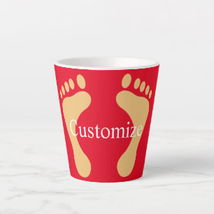 Taza De Café Latte Barefoot Beach Bum Thunder_Cove