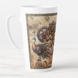 TAZA DE CAFÉ LATTE BARRA DE LADO DE LOS ANIMALES DE STEAMPUNK