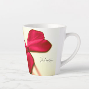 Taza De Café Latte Barrido de lata de impresión de flores rojas de di