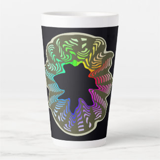Taza De Café Latte barro de arco iris lata