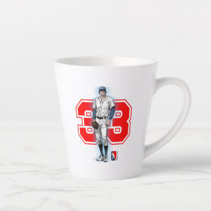 Taza De Café Latte Baseball Stars & Stripes   Taza de latte