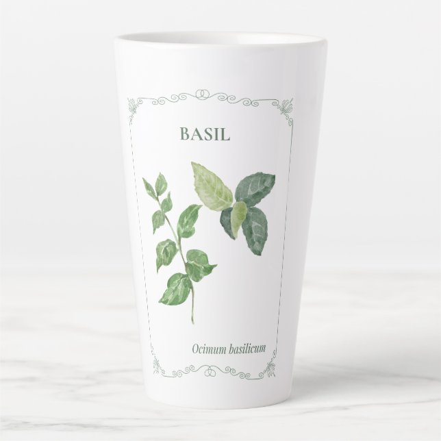 Taza De Café Latte Basilic - (Anverso)