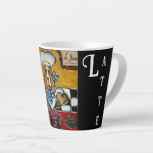 TAZA DE CAFÉ LATTE BASSET HOUND