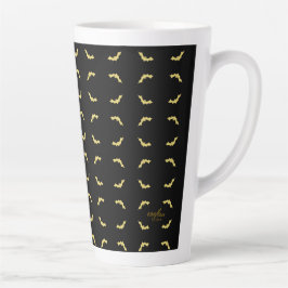 Taza De Café Latte Bat Latte Mug, bella bruja del poeta Adiela Akoo