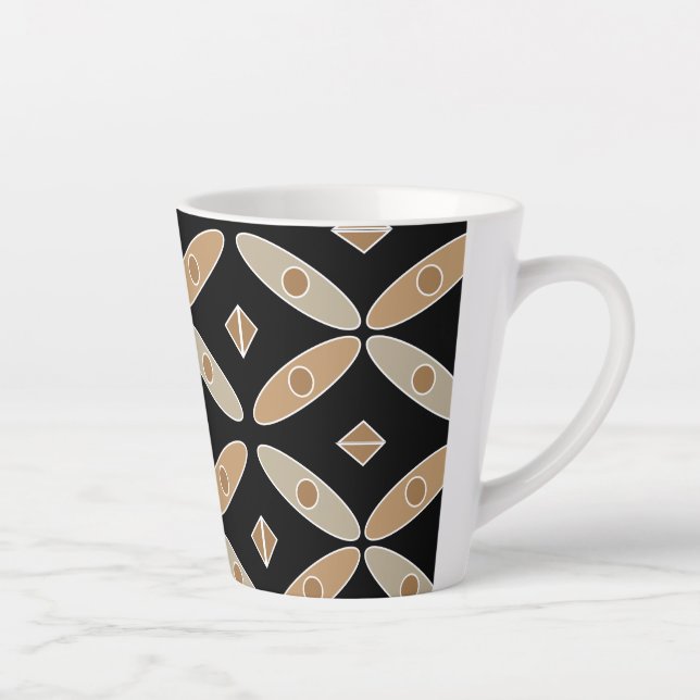 Taza De Café Latte Batik Mug de Indonesia (Derecha)