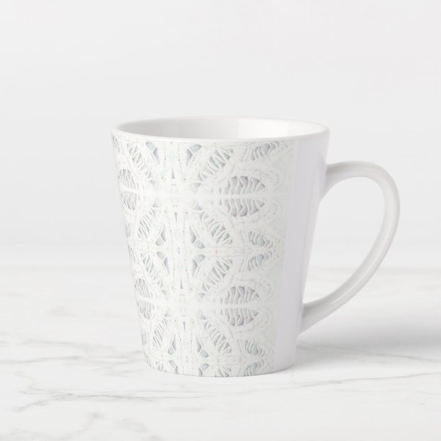 Taza De Café Latte BATTENBURG LACE Latte Mug (Derecha)