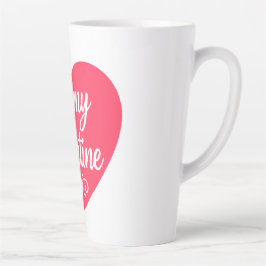 Taza De Café Latte Be my Valentine Heart