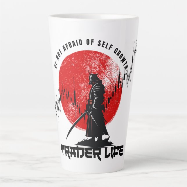 Taza De Café Latte Be not afraid | Trade Motivation | Samurai (Anverso)
