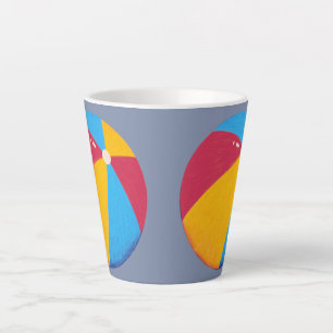 Taza De Café Latte Beach Ball Latte Mug