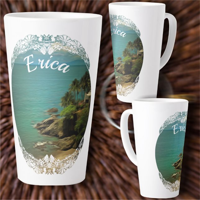 Taza De Café Latte Beach Dream 0026 (Subido por el creador)