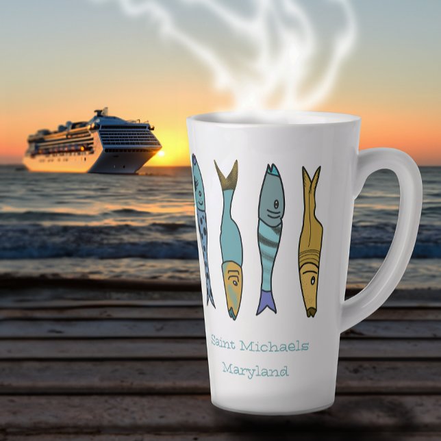 Taza De Café Latte Beach House Latte Mug (Subido por el creador)