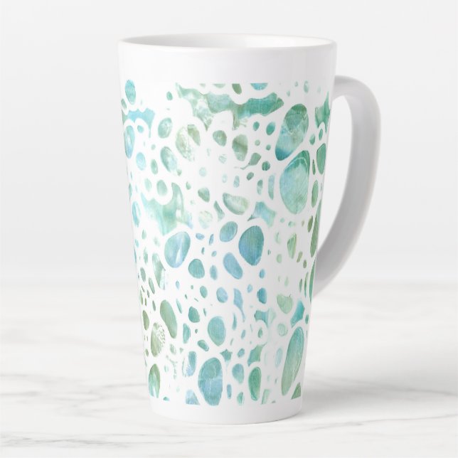 Taza De Café Latte Beach Pebbles Latte Mug (Ángulo derecho)