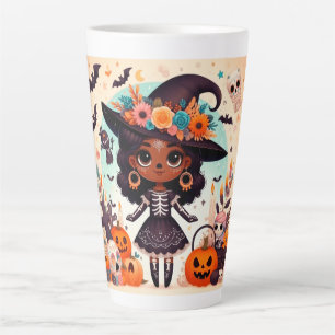 Taza De Café Latte Beautiful little witch halloween party