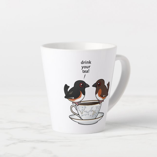 Taza De Café Latte ¡Bebe Tu Té! (Ángulo derecho)