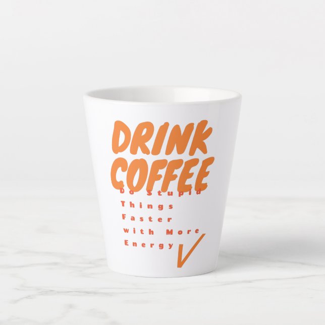 Taza De Café Latte Beber café (Anverso)