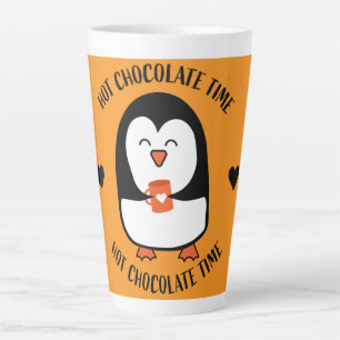 Taza De Café Latte Beber pingüino de chocolate caliente