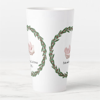 Taza De Café Latte Bebés (Kelly's) Primer Personalizable de Navidades