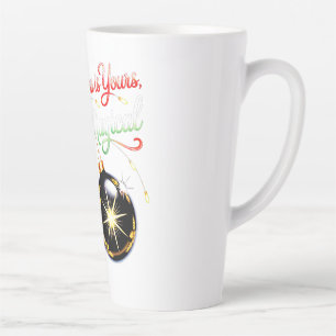 Taza De Café Latte Bebida con Adorno Mágico de Navidad Latte Tall Aco