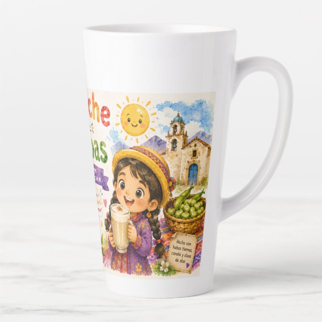 TAZA DE CAFÉ LATTE BEBIDA TRADICIONAL DE PERU (Derecha)