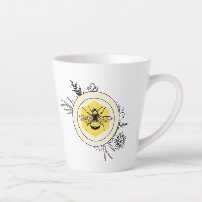 Taza De Café Latte Bee (Derecha)