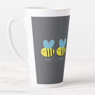 Taza De Café Latte Bee Kind Gray