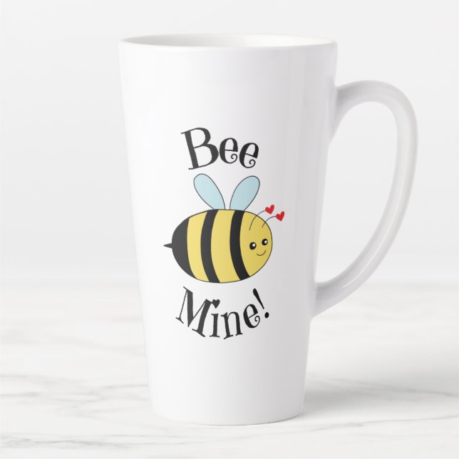 Taza De Café Latte Bee Mine Valentines Mug (Derecha)