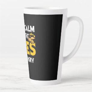 Taza De Café Latte Beekeeper Gift Mantener La Calma O Enfadar A Las