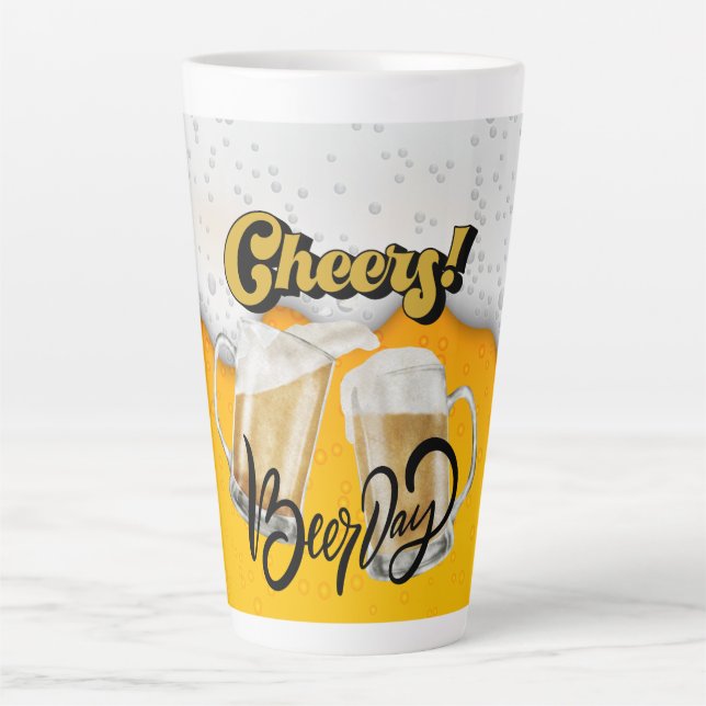 Taza De Café Latte Beerday (Anverso)