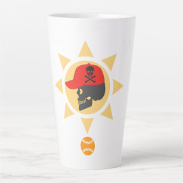 Taza De Café Latte Béisbol craneal