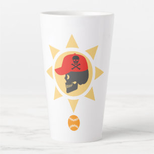 Taza De Café Latte Béisbol craneal