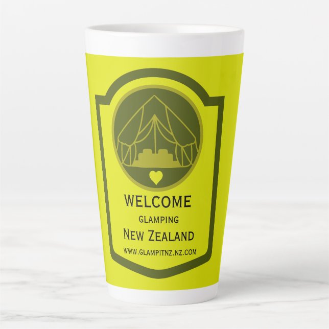 Taza De Café Latte Bell Tent Glamour Business (Anverso)