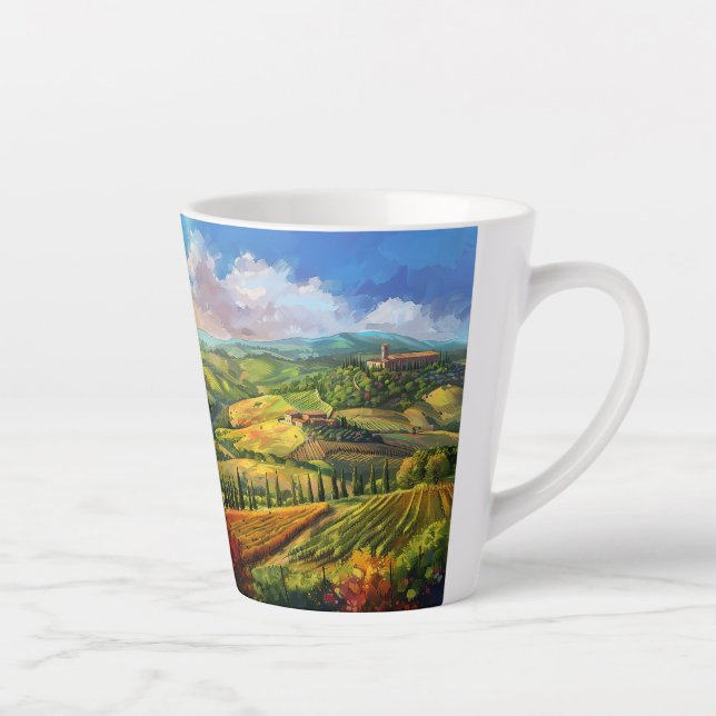 Taza De Café Latte Bella Italia Latte Mug (Derecha)