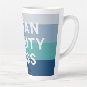 Taza De Café Latte Bella limpia Jefe Latte Mug