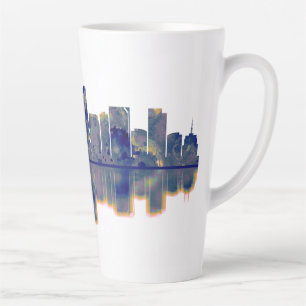 Taza De Café Latte Bellevue Skyline