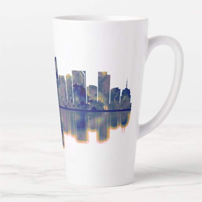 Taza De Café Latte Bellevue Skyline (Derecha)