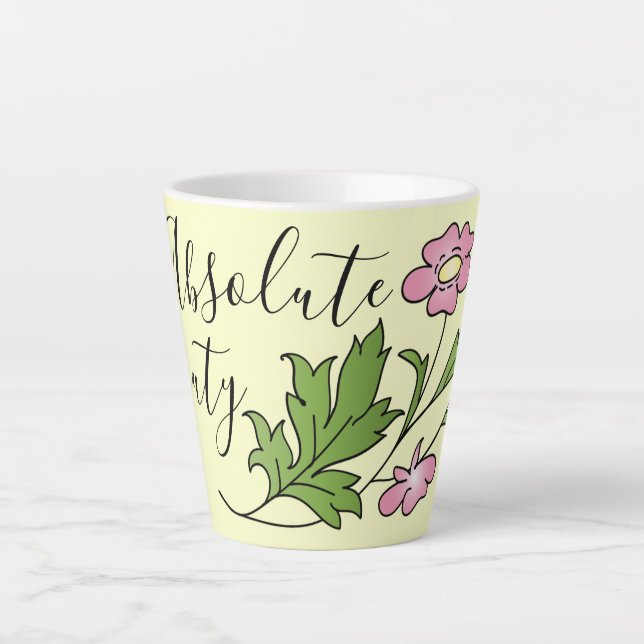 Taza De Café Latte Belleza absoluta (Anverso)