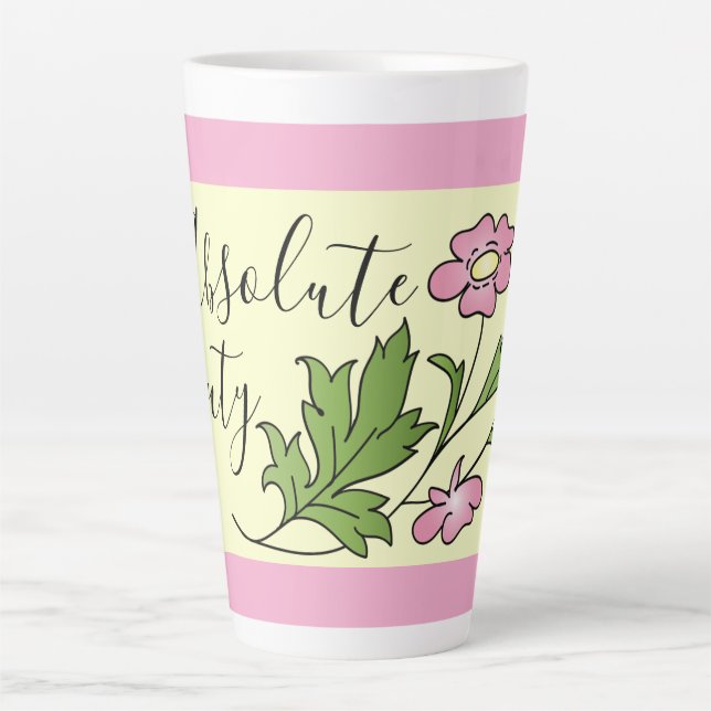 Taza De Café Latte Belleza absoluta (Anverso)
