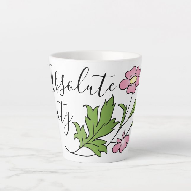 Taza De Café Latte Belleza absoluta (Anverso)