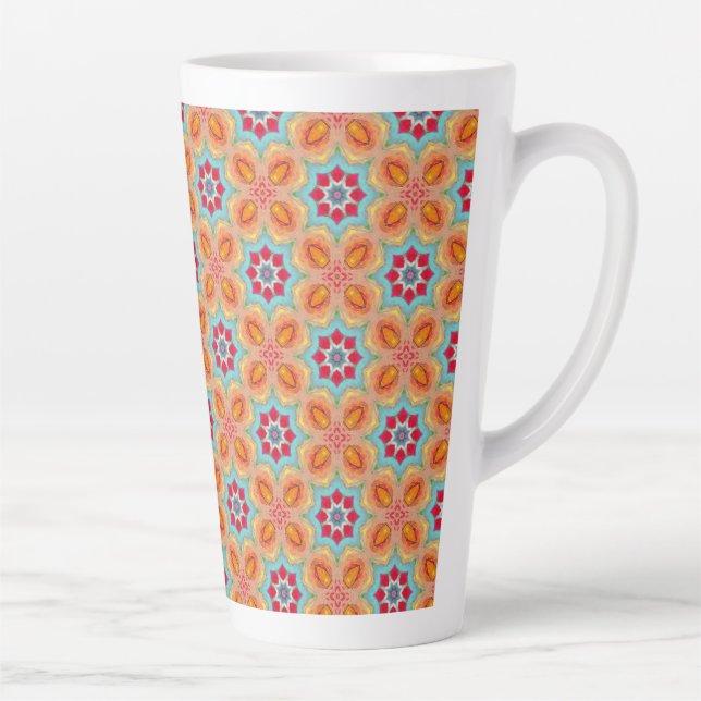 Taza De Café Latte Belleza Vibrante (Derecha)