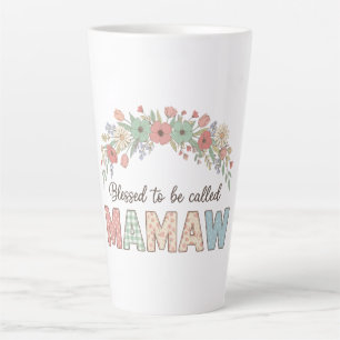 Taza De Café Latte Bendecida por ser llamada Mamaw