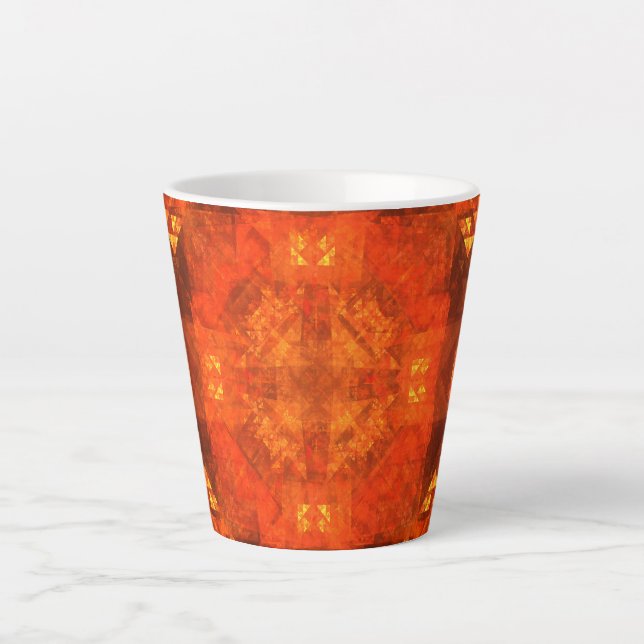 Taza De Café Latte Bendición del arte abstracto (Anverso)